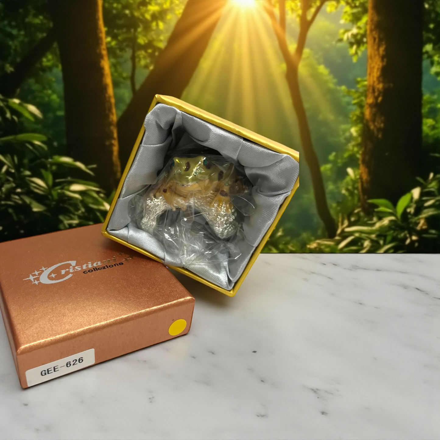 Cristiani Collezione Frog Trinket Box.