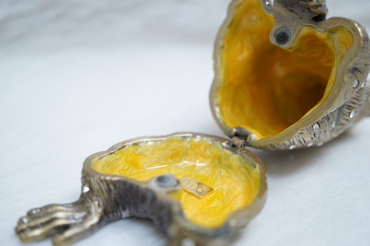 Cristiani Collezione Brass Crystal Gorilla Trinket.