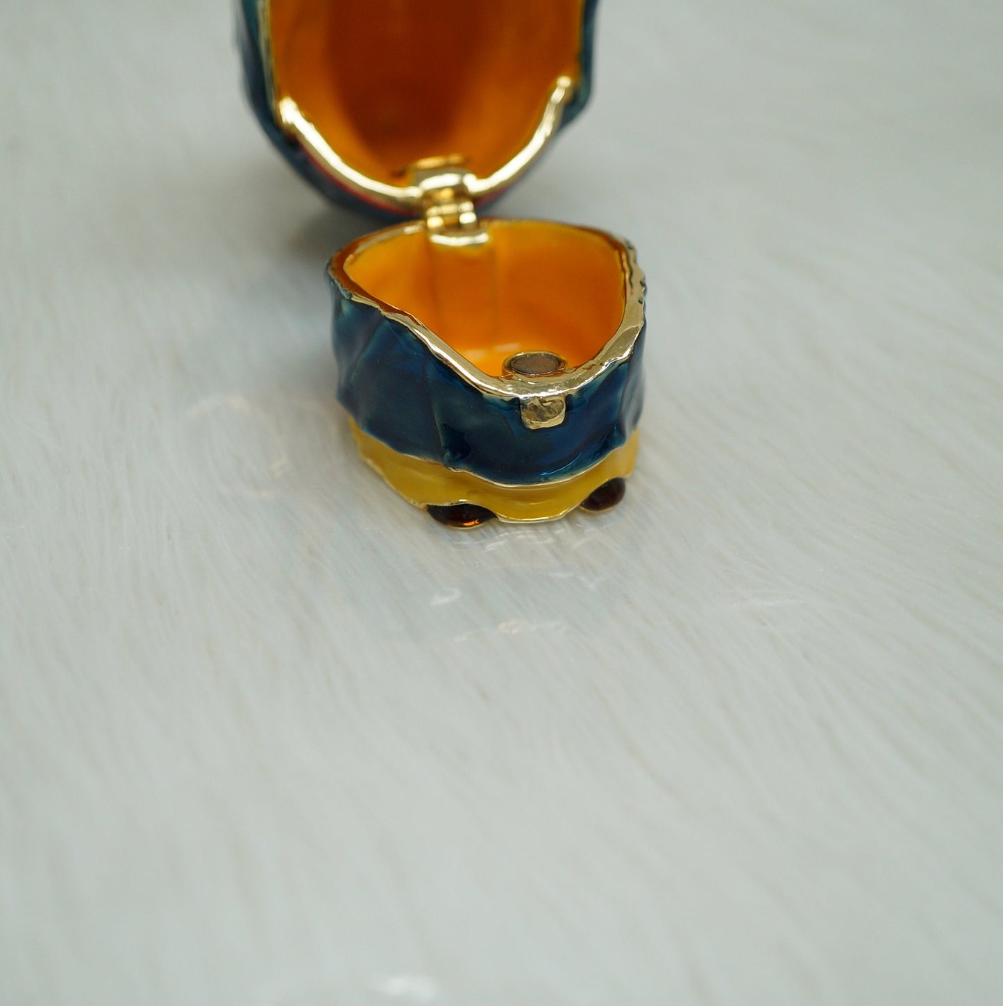 Cristiani Collezione Earth Buddha Trinket Box 14K Gold Plated