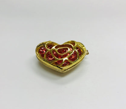 Cristiani Collezione Heart Trinket Box 14K Gold Plated