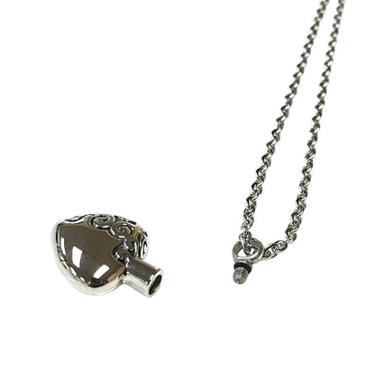 Forever Love Ash Urn  Pendant Necklace Stainless Steel