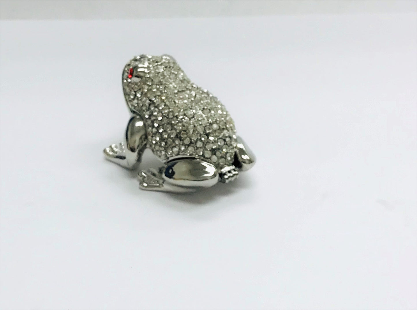 Cristiani Collezione Silver Frog Trinket Box.