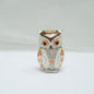 Cristiani Collezione Owl Jeweled Pewter Enameled Trinket Box 14K Gold Plated
