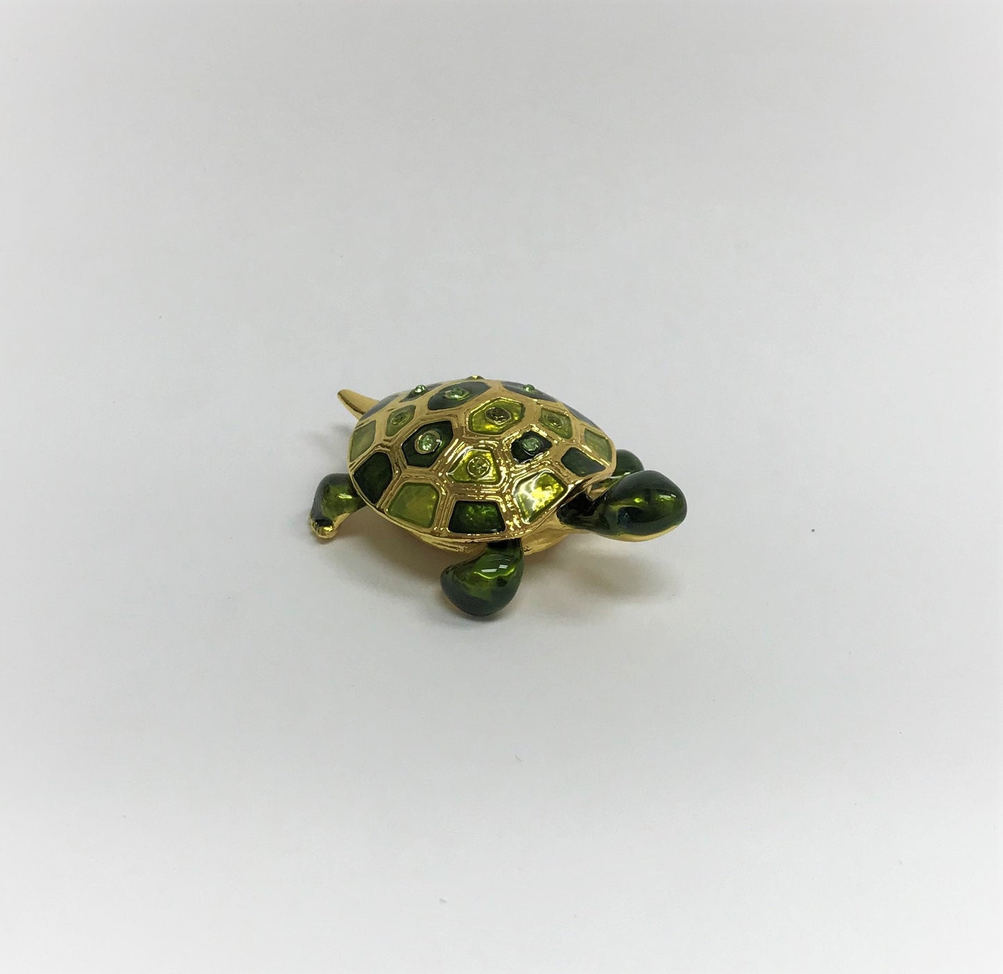 Cristiani Collezione Turtle Trinket Box 14K Gold Plated