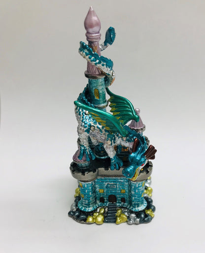 Cristiani Collezione Dragon Castle Trinket Box 14K Gold Plated