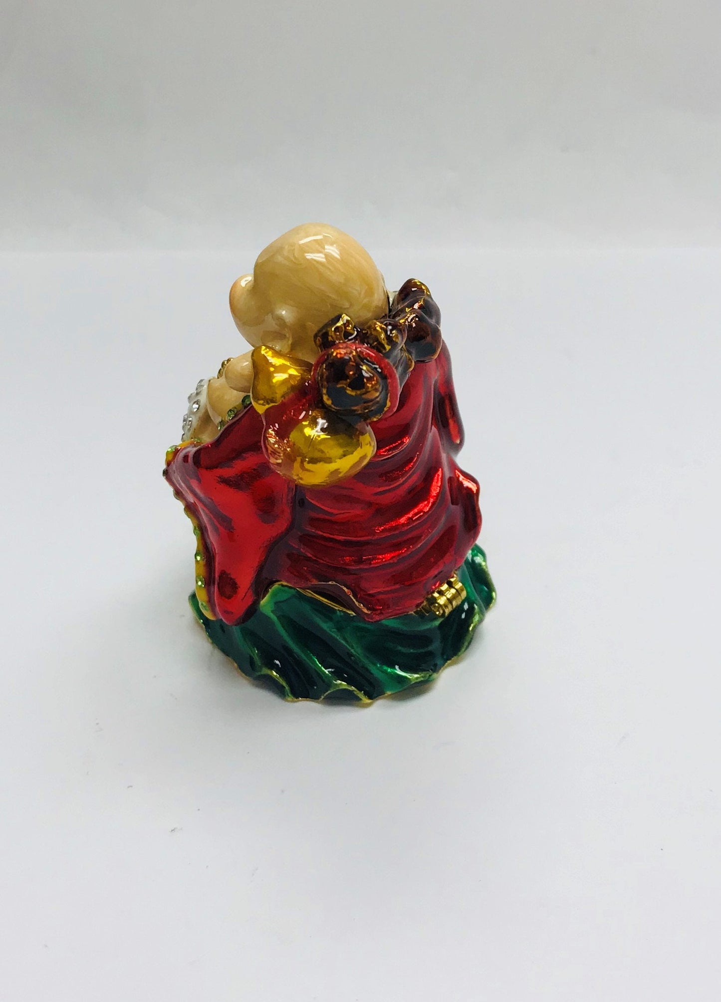 Cristiani Collezione Buddha Trinket Box 14K Gold Plated