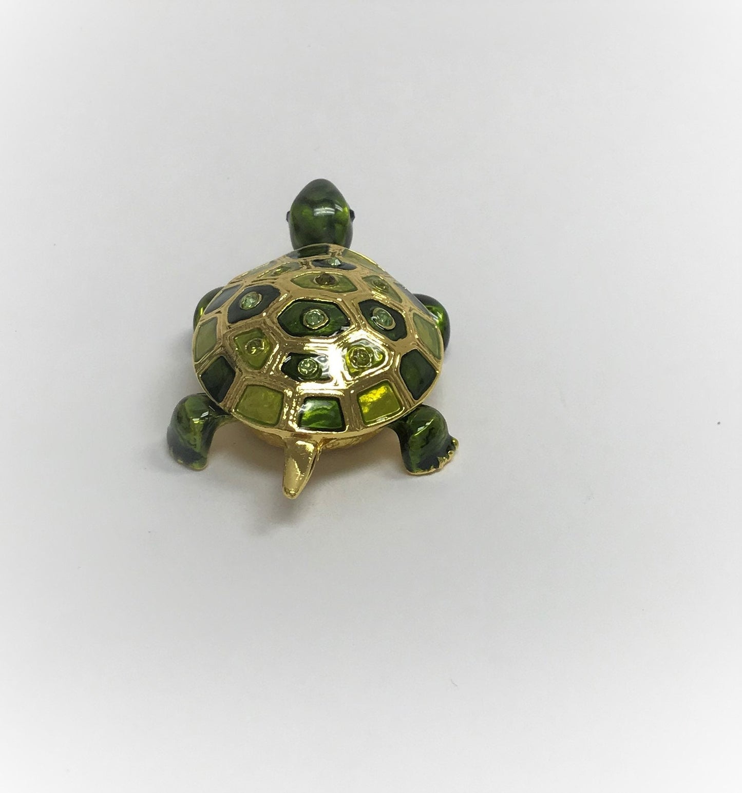 Cristiani Collezione Turtle Trinket Box 14K Gold Plated