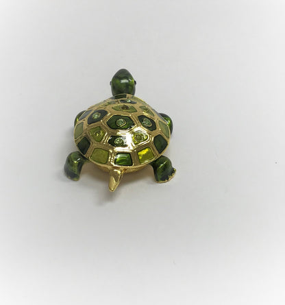 Cristiani Collezione Turtle Trinket Box 14K Gold Plated