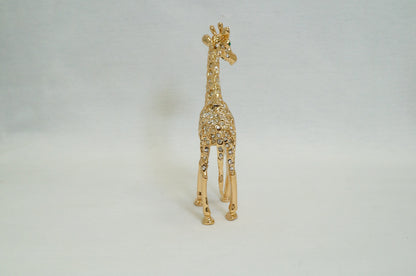 Crystal Pave Giraffe Trinket Box 14K Gold Plated