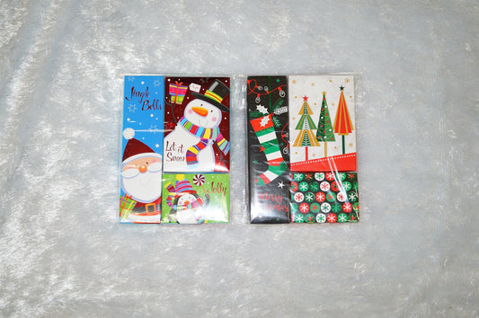 Christmas Themed 3 pcs Cardboard Gift Boxes for Jewelry and Cash Cards