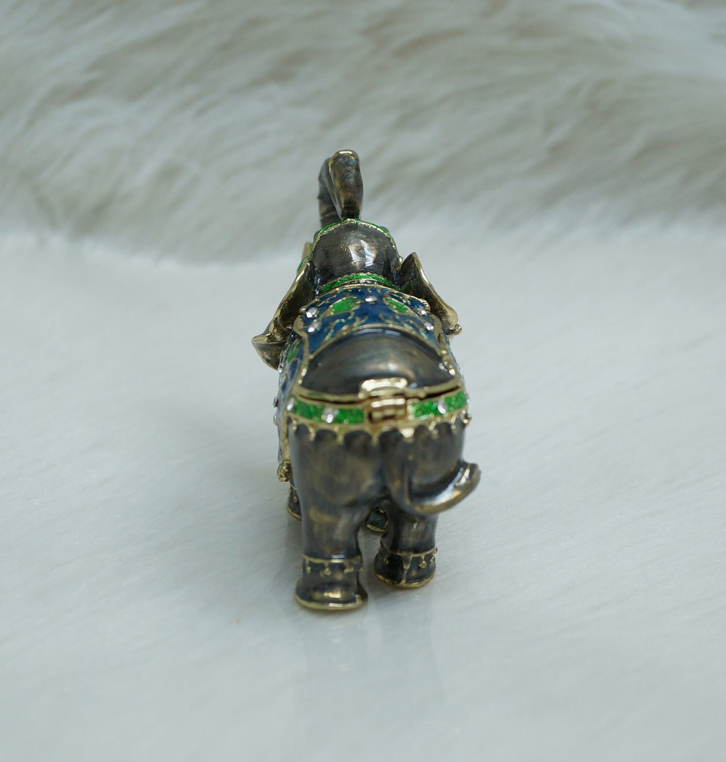Cristiani Collezione Elephant Trinket Box 14K Gold Plated