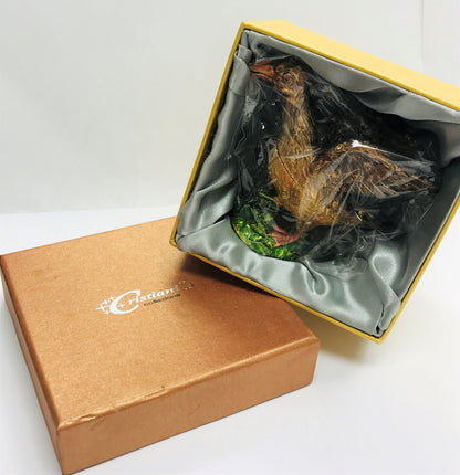 Cristiani Collezione Duck Trinket Box 14K Gold Plated