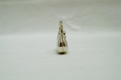 Vintage Silver Toned Mini Handbag Trinket Box Pewter Jeweled Enameled