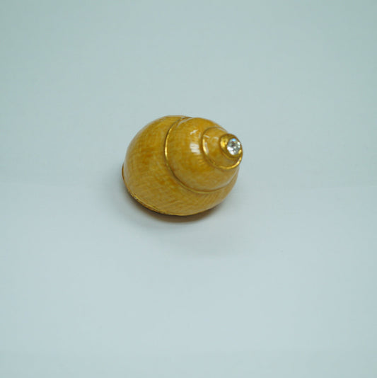 Cristiani Collezione Snail Trinket Box 14K Gold Plated