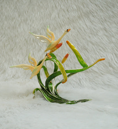 Love Swans Wine Bottle Holder 14K Gold Plated