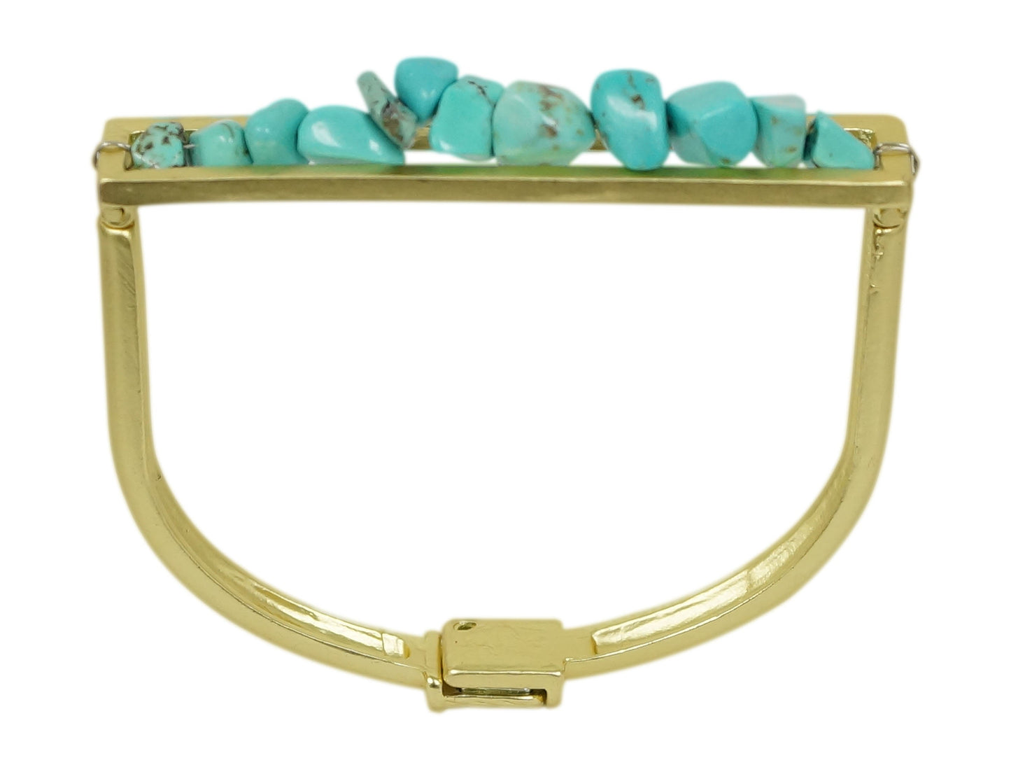 Faux Coral Horseshoe Bangle.