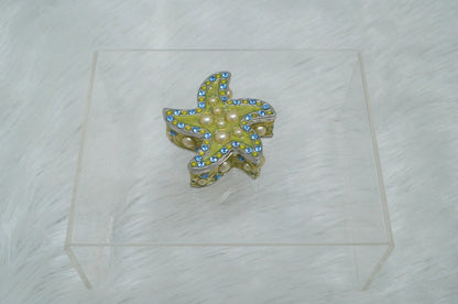 Cristiani Collezione Green Star Faux Pearl Jewel Trinket Box
