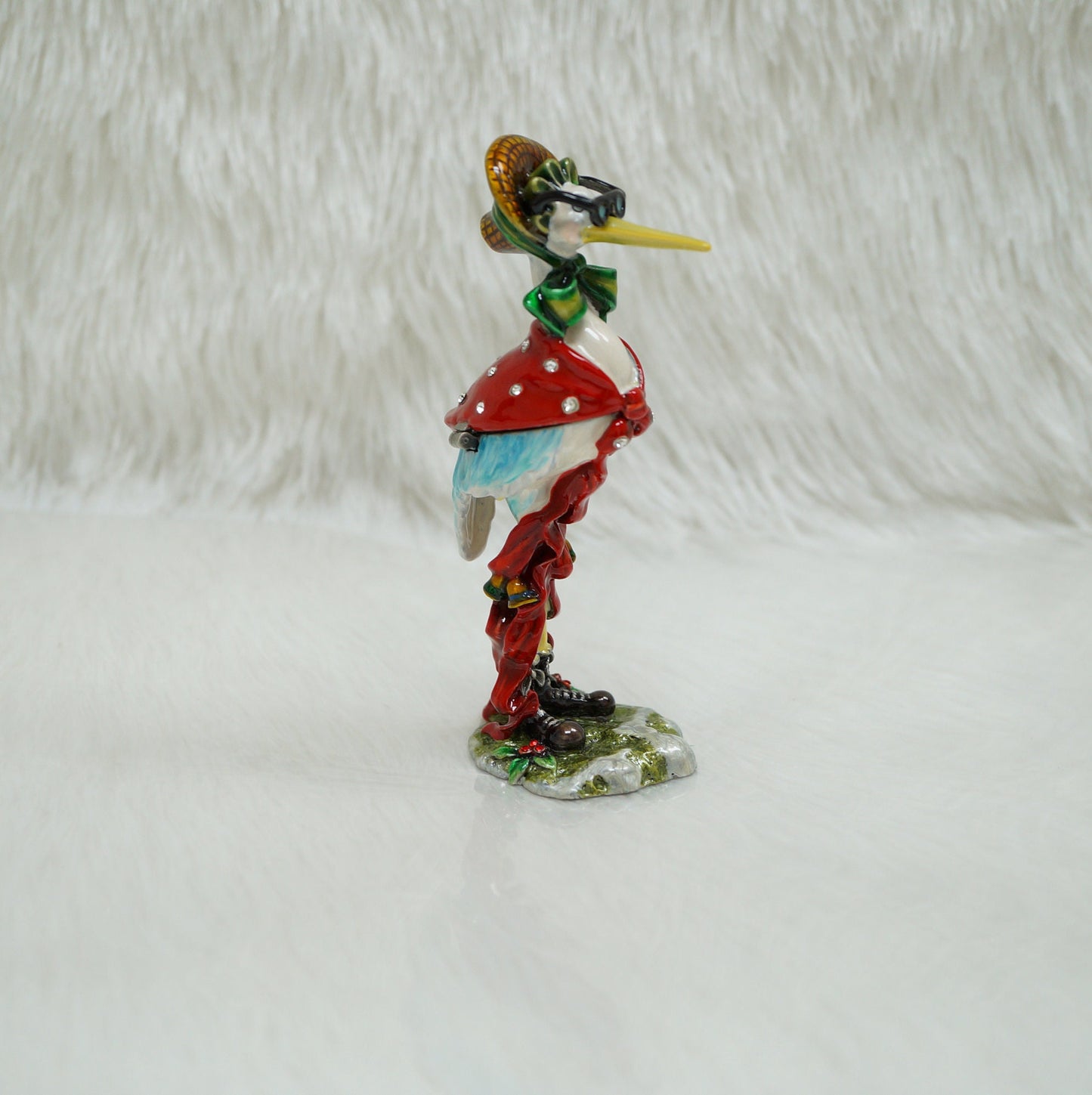 Cristiani Collezione Sassy Stork Trinket Box
