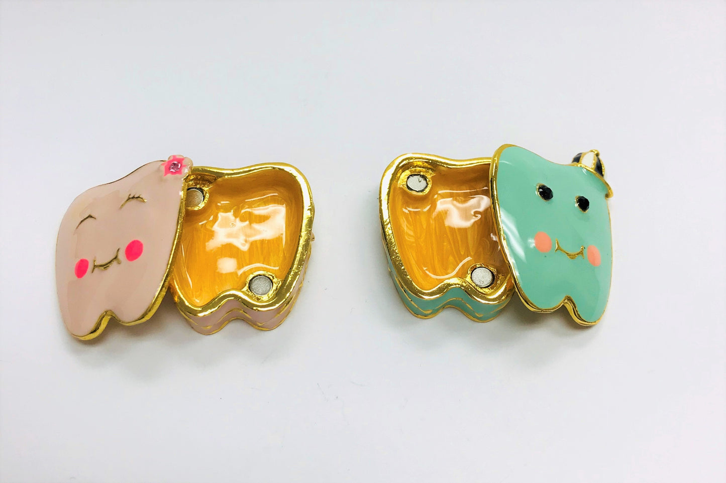 Cristiani Collezione Baby Tooth Trinket Box 14K Gold Plated