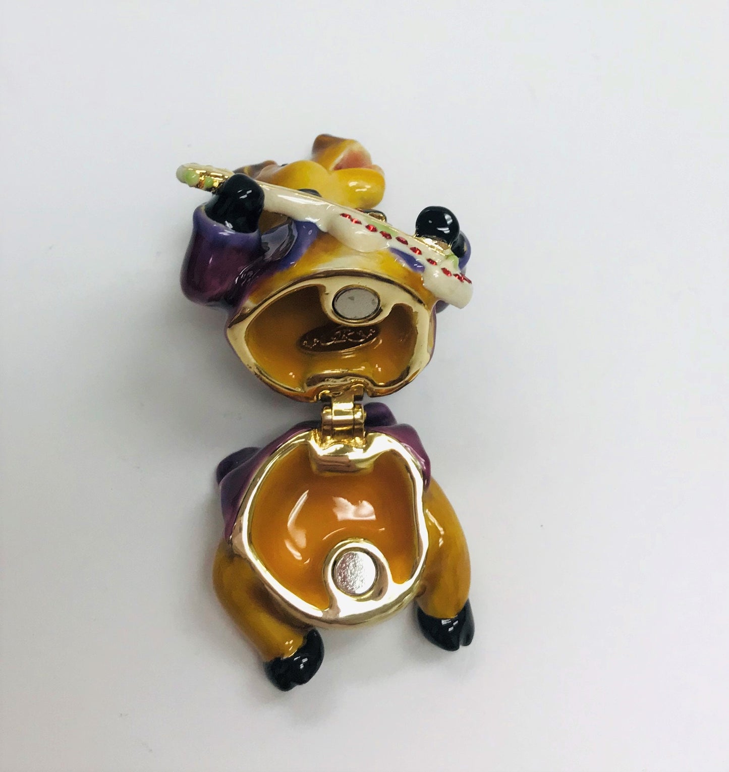 Cristiani Collezione Singing Horse Trinket Box 14K Gold Plated