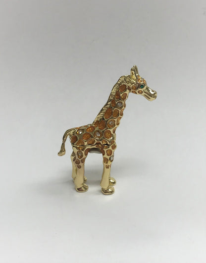 Cristiani Collezione Small Giraffe Trinket Box 14K Golf Plated