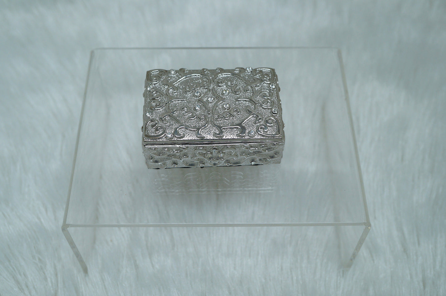 Cristiani Collezione Vintage Silver Rectangle Trinket Box