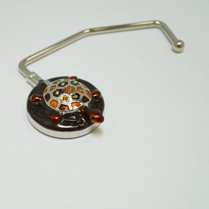 Cristiani Collezione Turtle Purse Handbag Table Hook Hanger