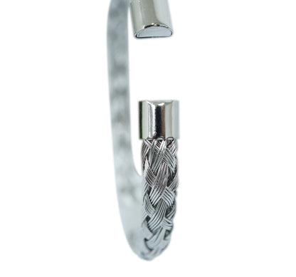 Unisex Weaved Cable Bangle.