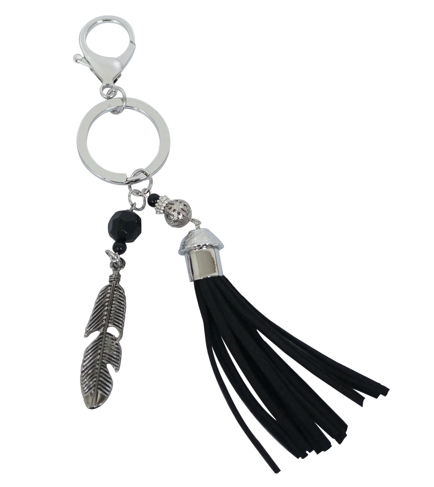 Cristiani Collezione Faux Leather Tassels Keychain.