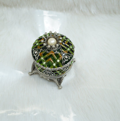 Cristiani Collezione Large Round Trinket Box.