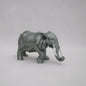 Cristiani Collezione Gray Elephant Trinket Bow Pewter Enameled 14K Gold Plated