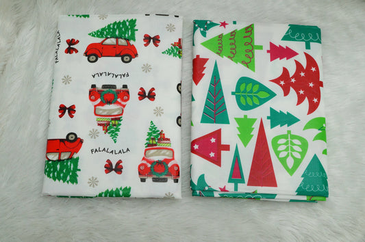 Christmas Theme Vinyl  Flannel Back Table Covers.