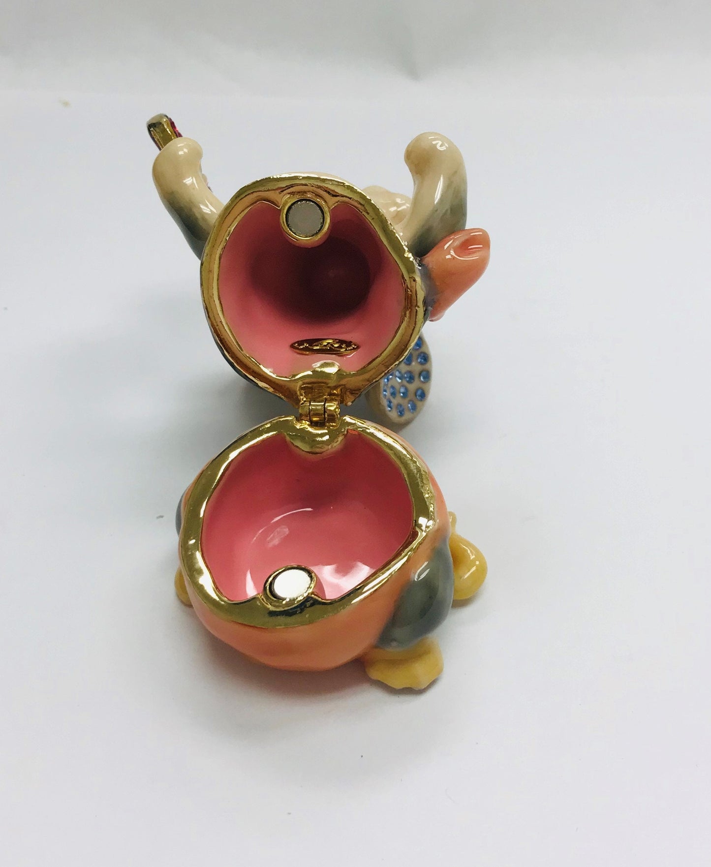 Cristiani Collezione Mouse Trinket Box 14K Gold Plated