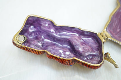 Cristiani Collezione Laying naked Woman Trinket Box 14K Gold Plated