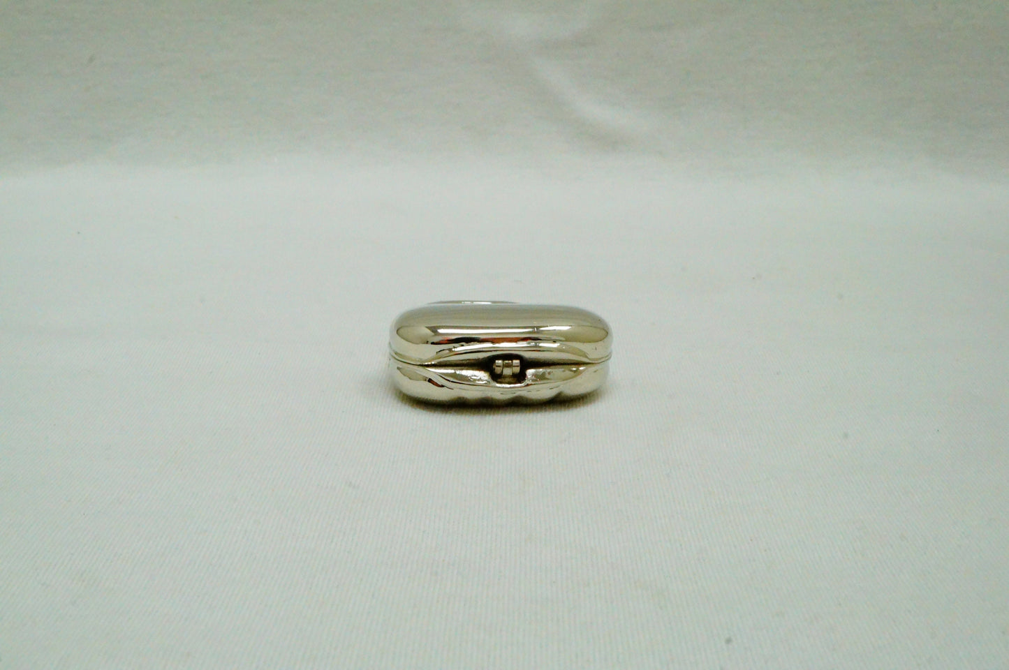 Vintage Silver Toned Mini Handbag Trinket Box Pewter Jeweled Enameled