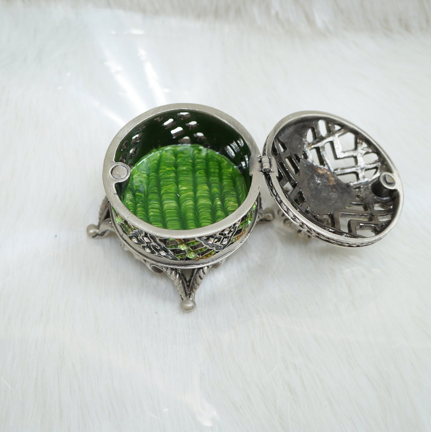 Cristiani Collezione Large Round Trinket Box.