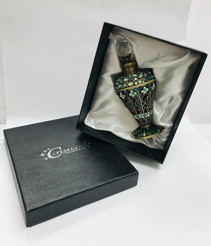 Vintage Cristiani Collezione  Perfume Bottle with crystals.