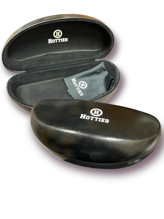 2-Pack Hotties Sunglasses Hard Case Eye Glasses Black