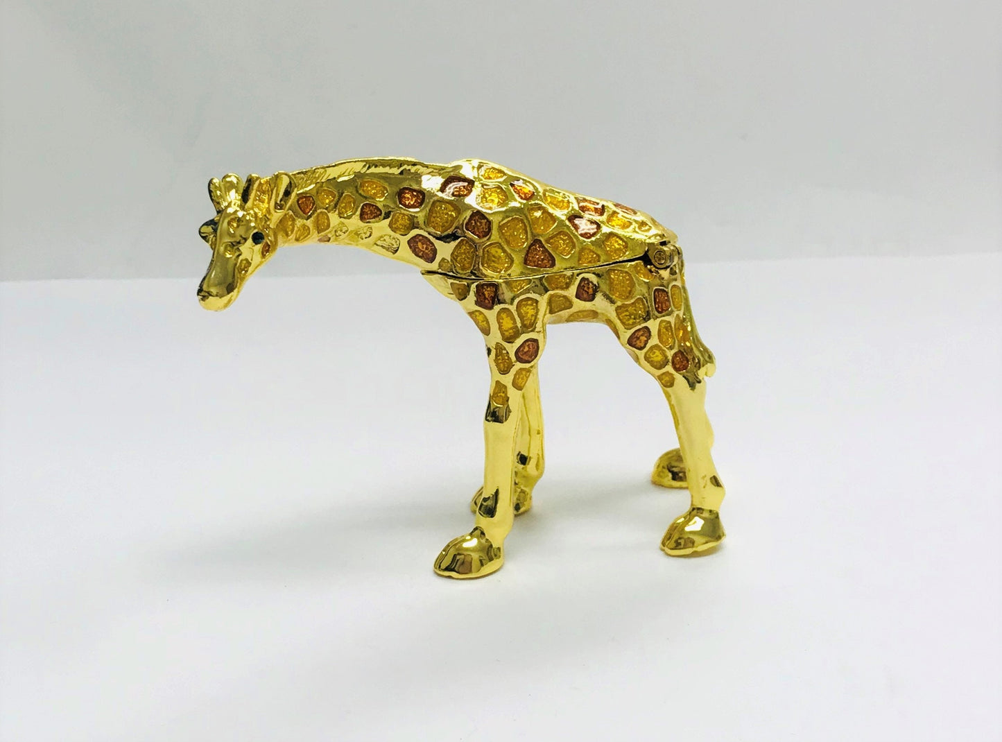 Cristiani Collezione Giraffe Trinket Box 14K Gold Plated