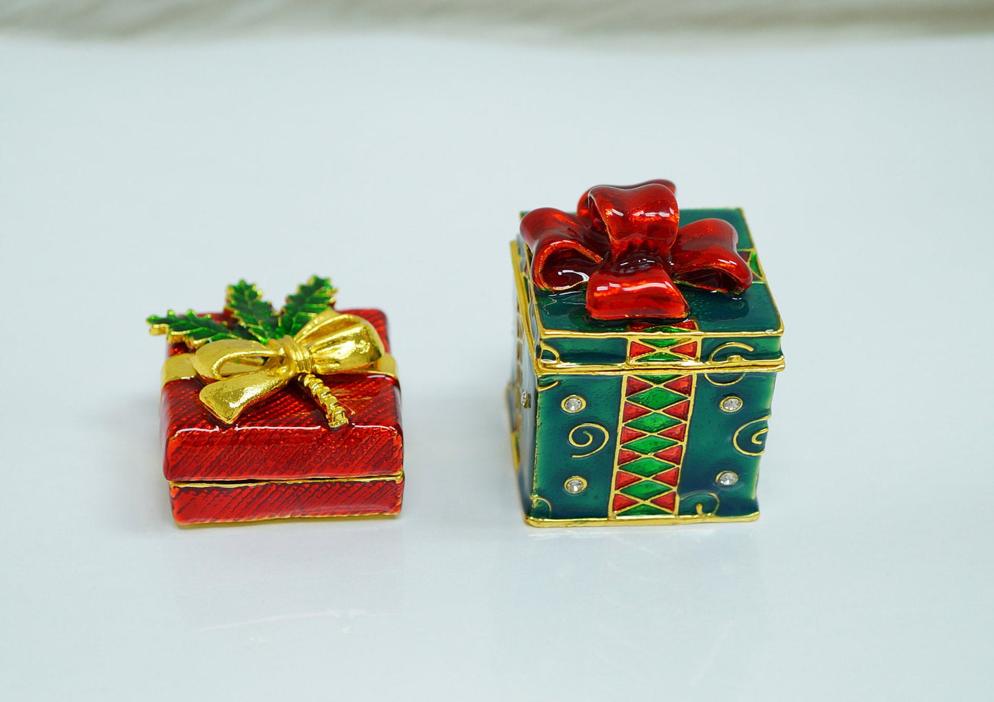 Cristiani Collezione Christmas Gift Box Trinkets Box 14K Gold Plated