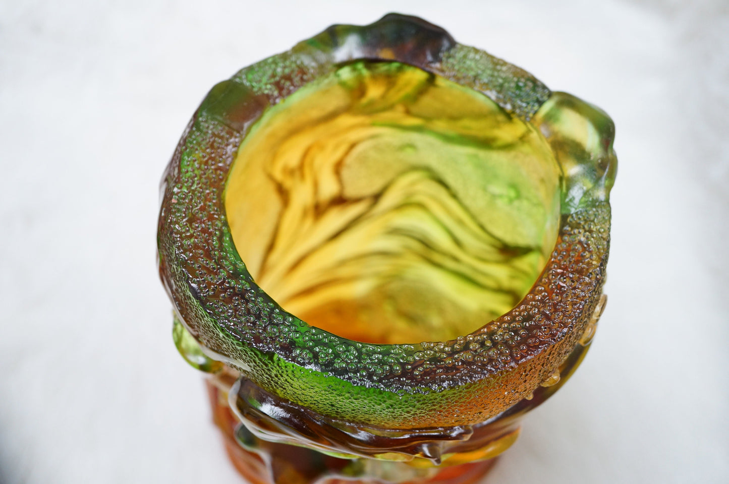 Limited Edition Cristiani Collezione Crystal Glass Sculpture Vase.