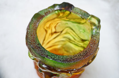 Limited Edition Cristiani Collezione Crystal Glass Sculpture Vase.