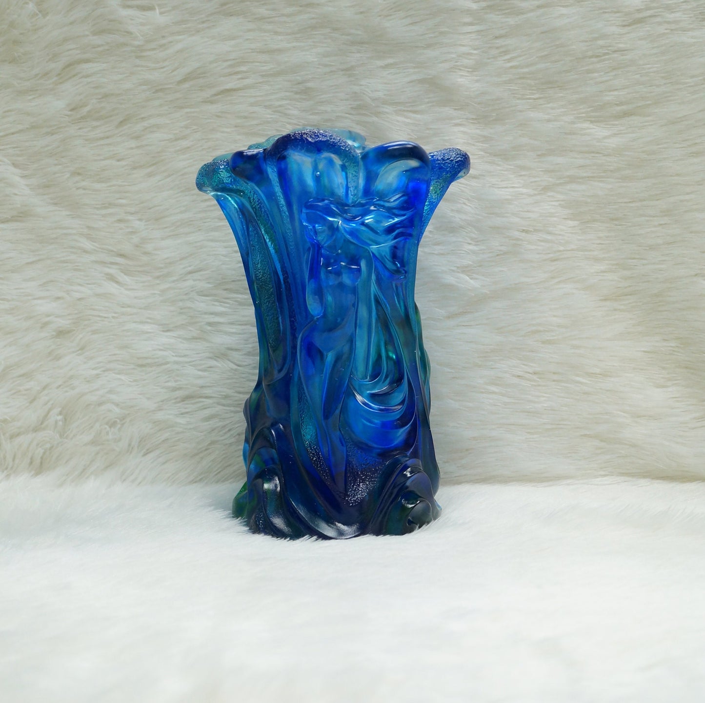 Limited Edition Cristiani Collezione Crystal Glass Vase.