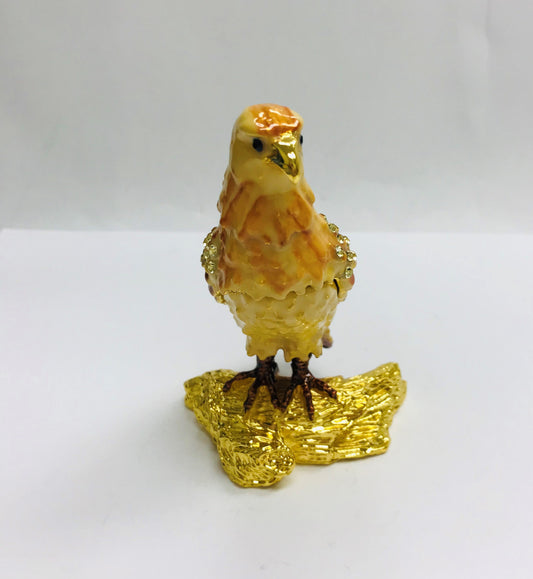 Cristiani Collezione Bird Trinket Box 14K Gold Plated