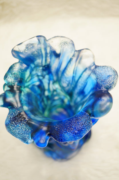 Limited Edition Cristiani Collezione Crystal Glass Vase.