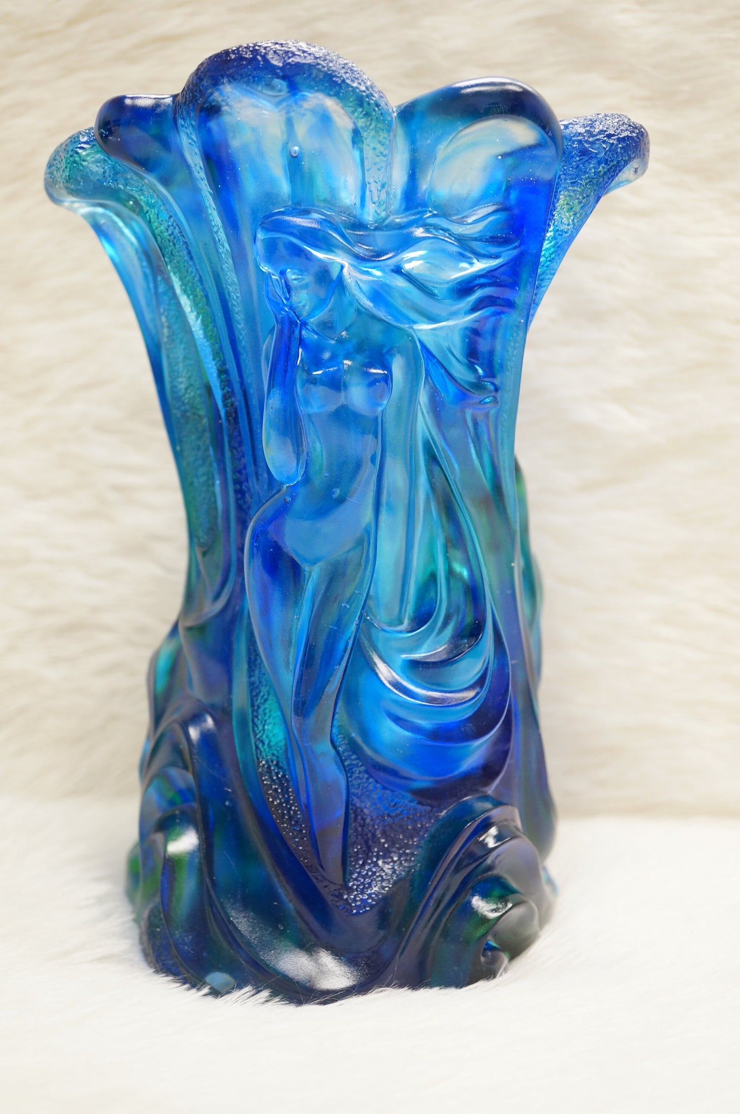 Limited Edition Cristiani Collezione Crystal Glass Vase.