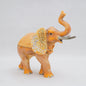Cristaini Collezione Large Cream Yellow Elephant Trinket Box Pewter Jeweled Enameled