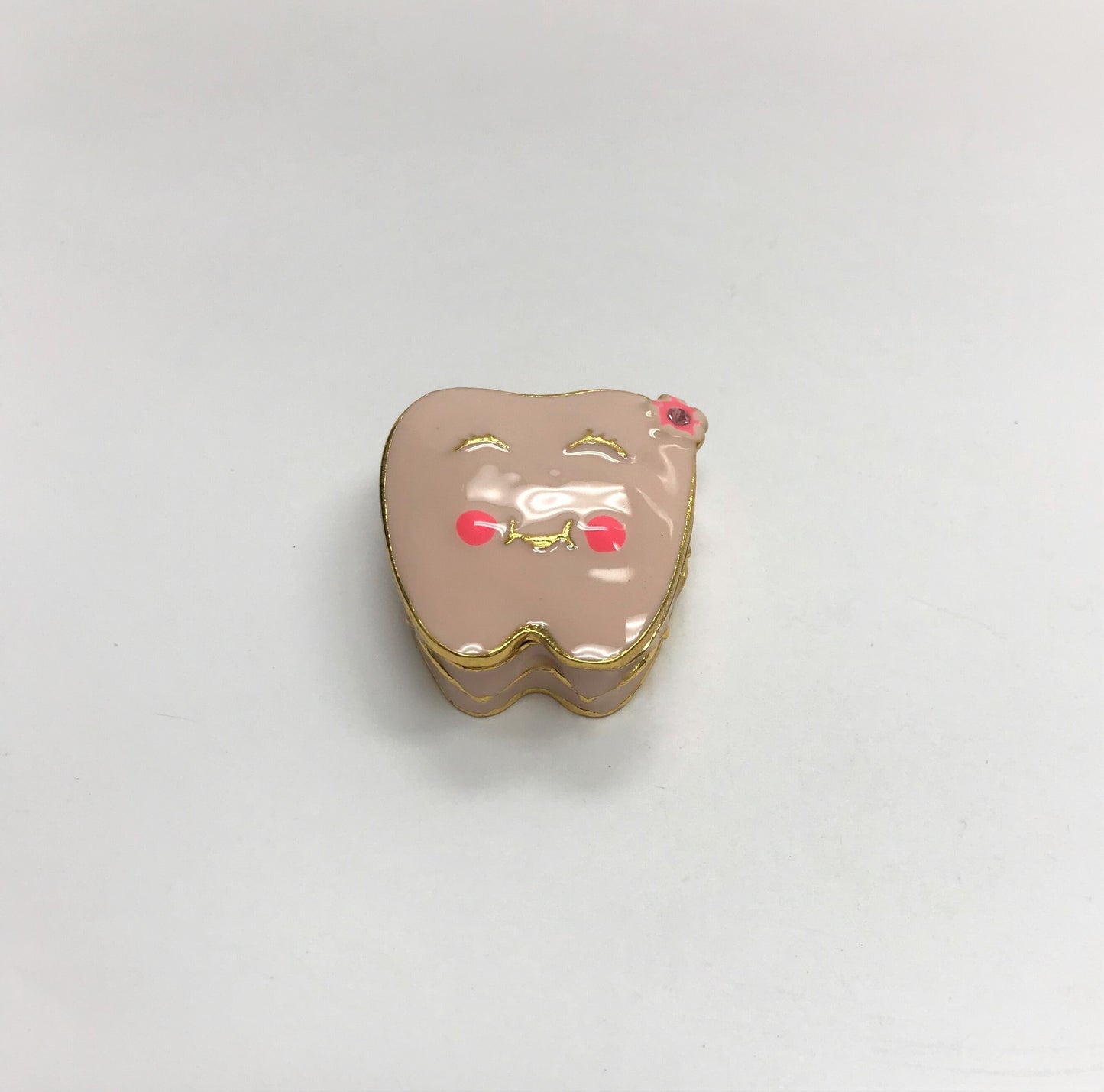 Cristiani Collezione Baby Tooth Trinket Box 14K Gold Plated