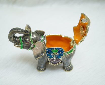 Cristiani Collezione Elephant Trinket Box 14K Gold Plated