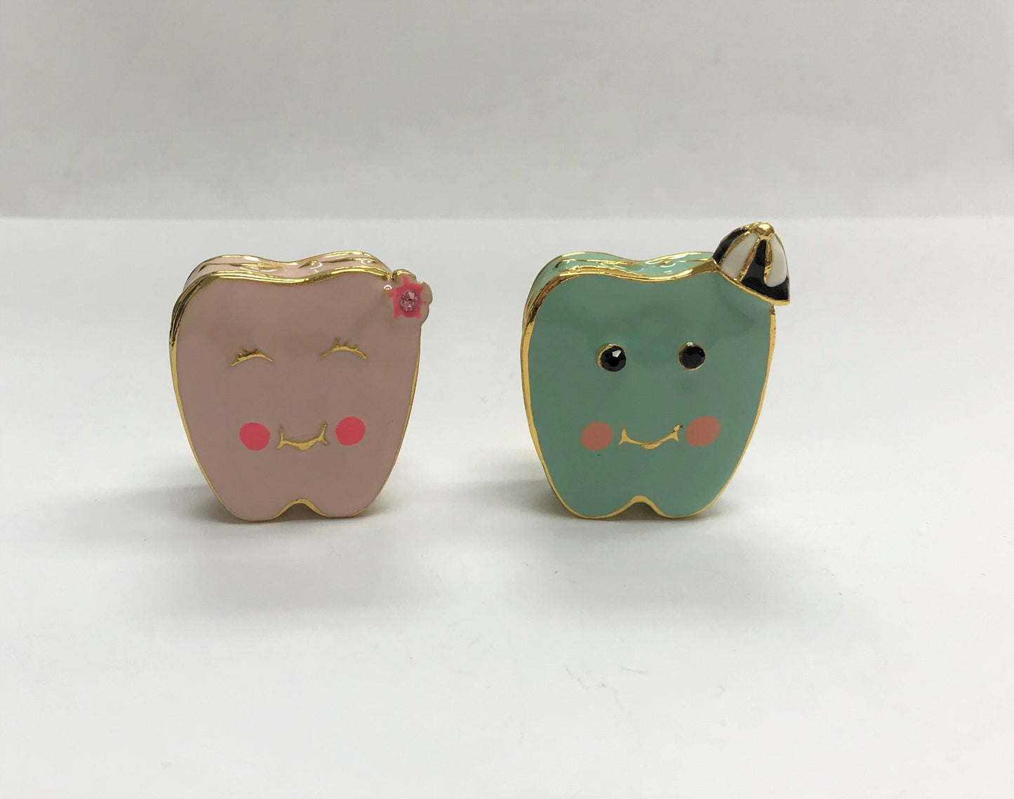 Cristiani Collezione Baby Tooth Trinket Box 14K Gold Plated